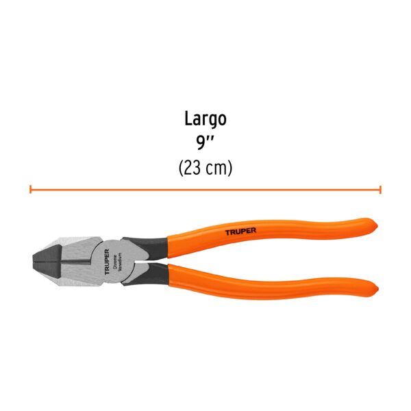 ALICATE UNIVERSAL 9" MANGO PVC 17305 - TRUPER - Imagen 2