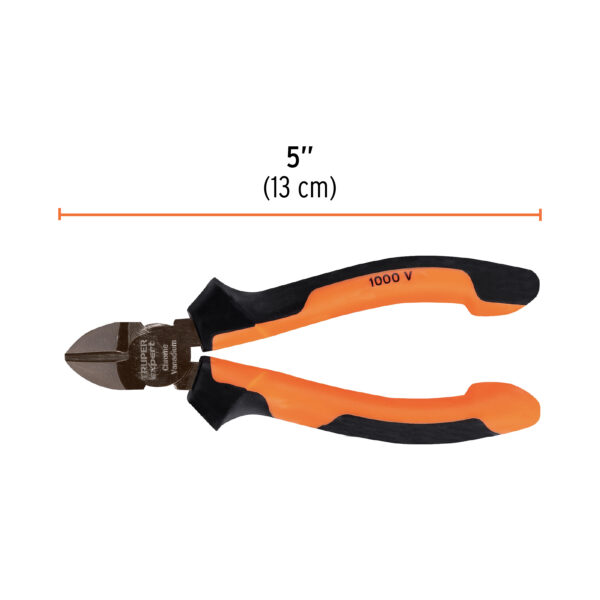 ALICATE DE CORTE 5" AISLADO 1000V COMFORTGRIP 102427 - TRUPER - Imagen 2