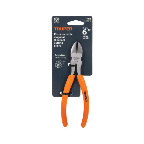 ALICATE DE CORTE 6" MANGO DE PVC 17312 - TRUPER - Imagen 2