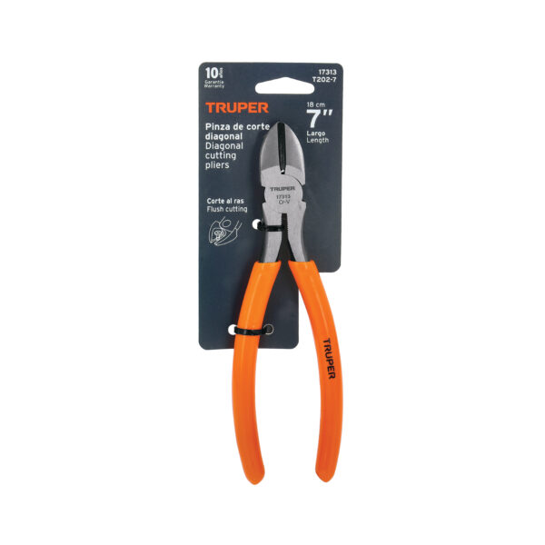 ALICATE DE CORTE 7" MANGO DE PVC 17313 - TRUPER - Imagen 2