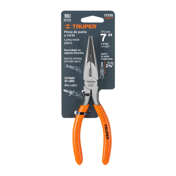 ALICATE DE PUNTA 7" MANGO DE PVC 17315 - TRUPER - Imagen 4