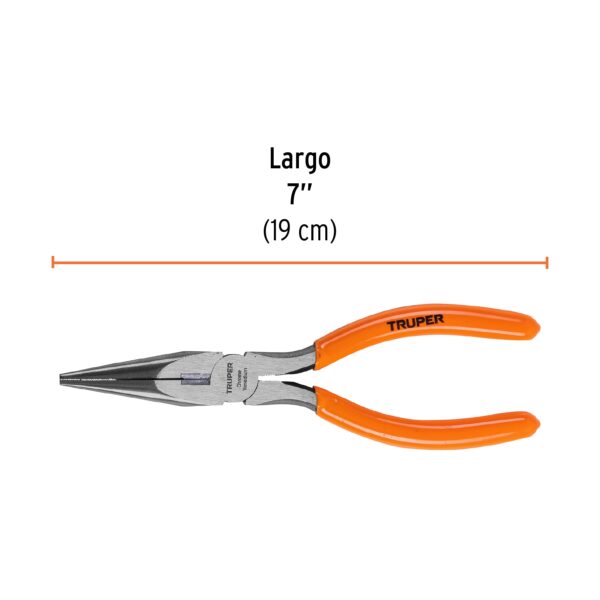 ALICATE DE PUNTA 7" MANGO DE PVC 17315 - TRUPER - Imagen 2