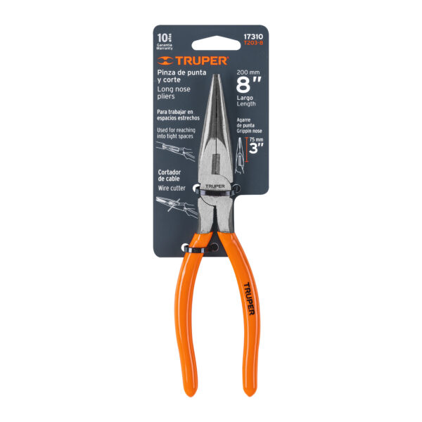 ALICATE DE PUNTA 8" MANGO DE PVC 17310 - TRUPER - Imagen 4