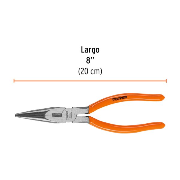 ALICATE DE PUNTA 8" MANGO DE PVC 17310 - TRUPER - Imagen 2