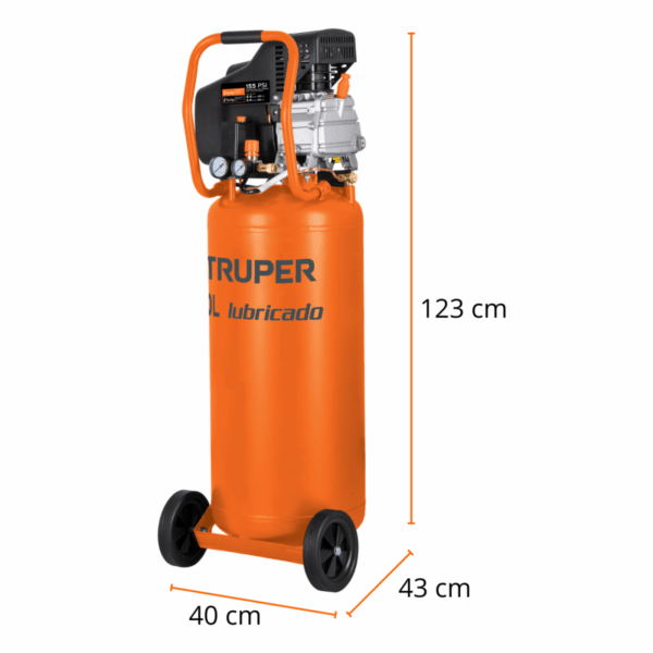COMPRESORA DE AIRE 3.5HP, 80L, 102116 - TRUPER - Imagen 2
