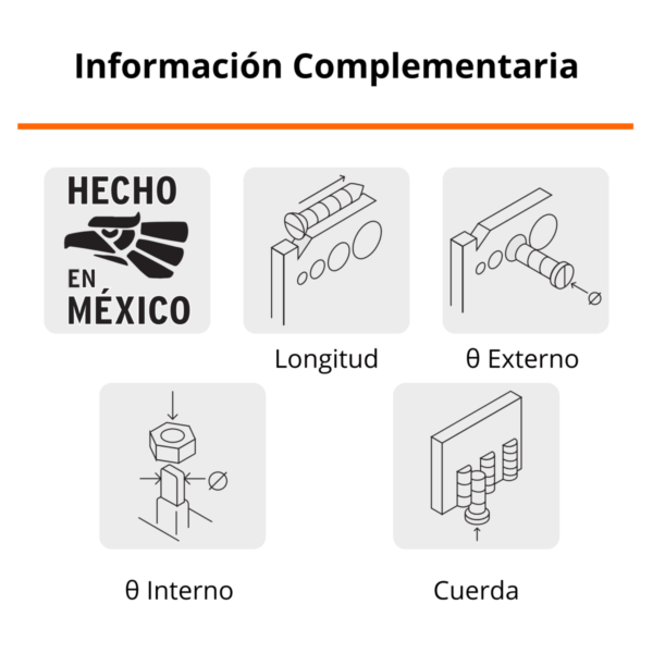REGLA MEDIDORA DE TUERCAS Y TORNILLOS 10811 - TRUPER - Imagen 4