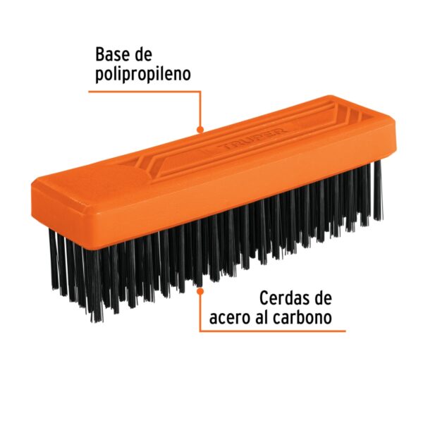 CEPILLO CON CERDAS DE ACERO 114 PINCELES 11556 - TRUPER - Imagen 3