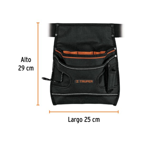 PORTA HERRAMIENTAS POLIESTER 7 COMPARTIMIENTOS 15312 - TRUPER - Imagen 3