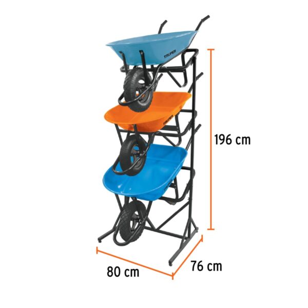RACK PARA 3 CARRETILLAS ESTIBADAS 50160 - TRUPER - Imagen 2