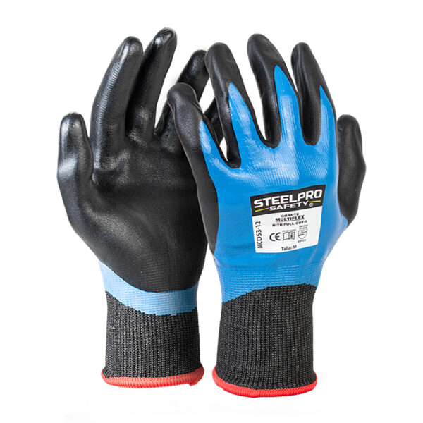 GUANTE MULTIFLEX NITRIFULL CUT-5 MCD53-12 - STEELPRO