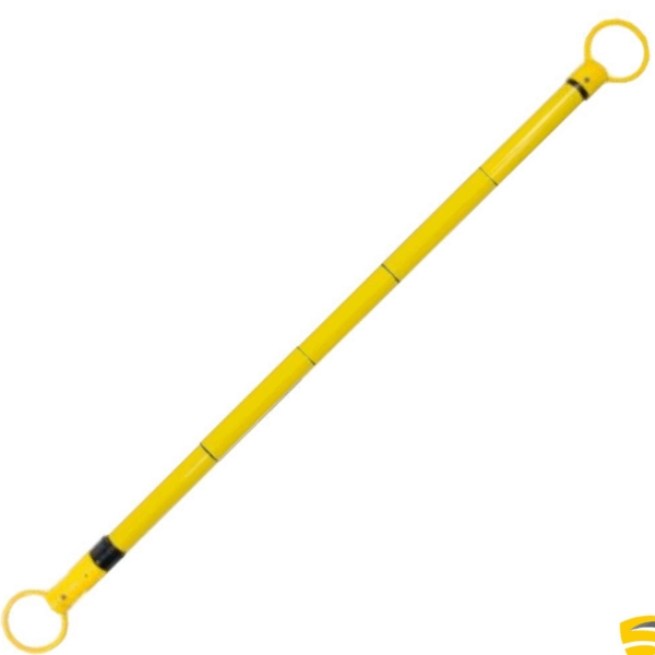 BARRA RETRÁCTIL DE PLÁSTICO DE 2.20 M AMARILLO
