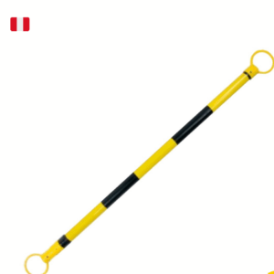 BARRA RETRÁCTIL DE PLÁSTICO DE 2.20 M. AMARILLO Y NEGRO