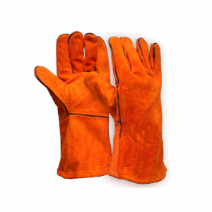 GUANTE CUERO SOLDADOR NARANJO - STEELPRO