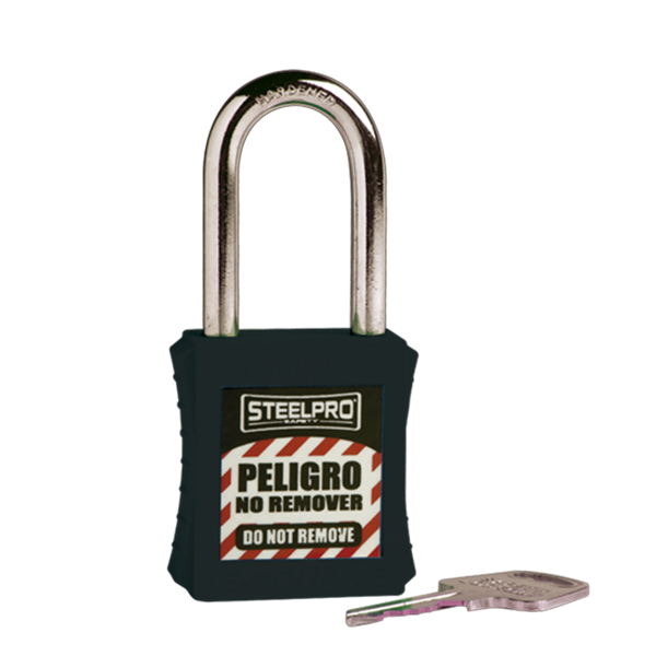 CANDADO X10 NEGRO STEELPRO