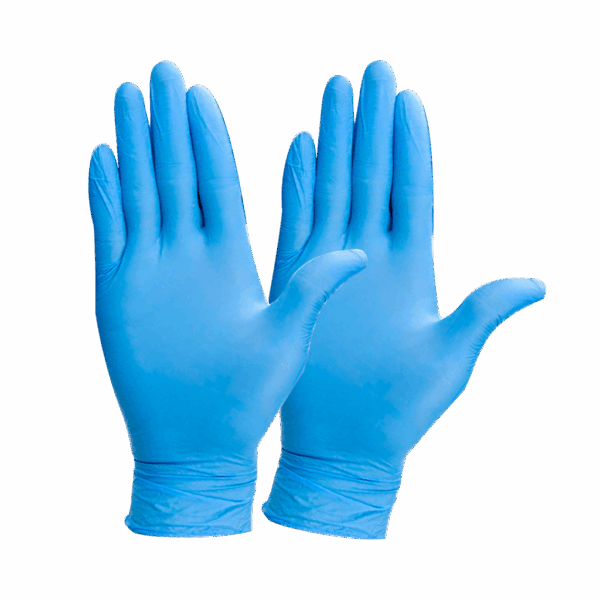 GUANTE DE NITRILO DESECHABLE SIN POLVO (100 UNDS) - STEELPRO