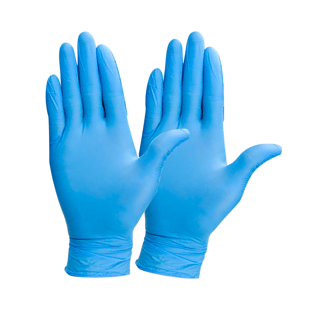 GUANTE DE NITRILO DESECHABLE SIN POLVO (100 UNDS) - STEELPRO