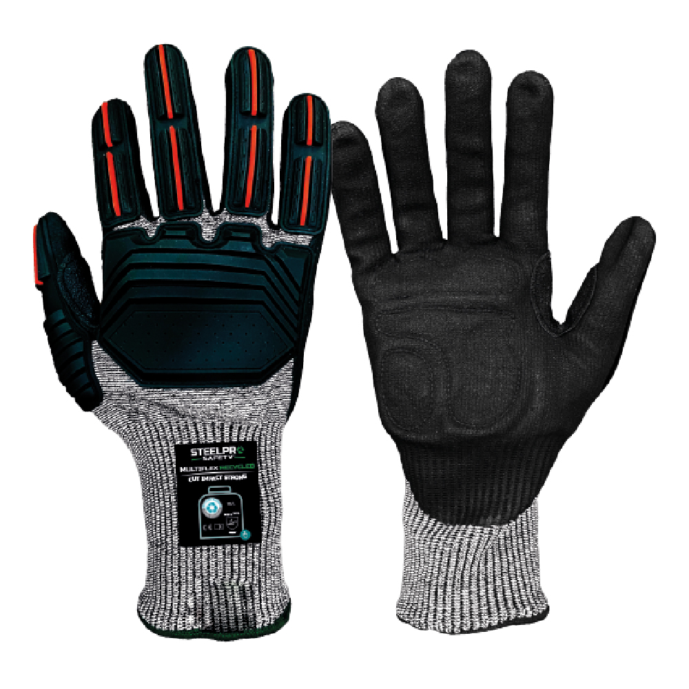 GUANTE MULTIFLEX RECYCLED CUT IMPACT STRONG - STEELPRO