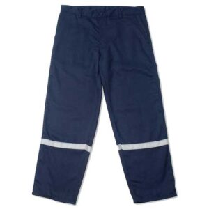 PANTALON DRILL AZUL CON CINTA REFLECTIVA  - NACIONAL