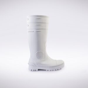 BOTAS CON PUNTA DE ACERO BLANCO /CREPE - DITTA FORTE