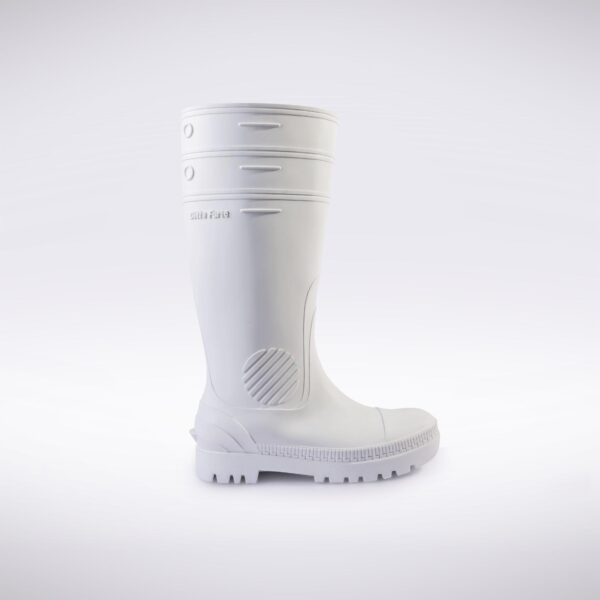 BOTAS CON PUNTA DE ACERO BLANCO /CREPE - DITTA FORTE