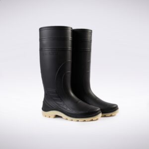 BOTAS DE JEBE NEGRO/CREPE - PEGA FORTE