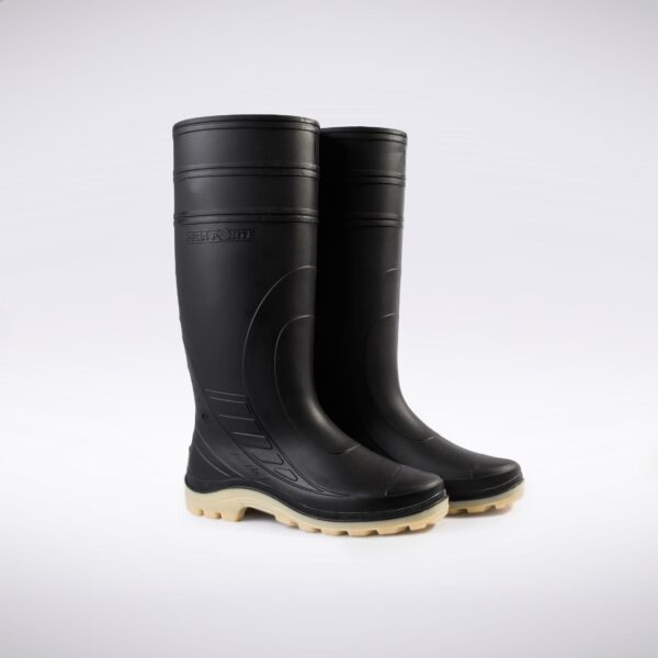 BOTAS DE JEBE NEGRO/CREPE - PEGA FORTE