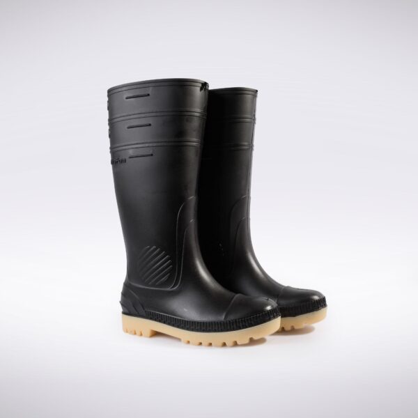 BOTAS CON PUNTA DE ACERO NEGRO/CREPE - DITTA FORTE