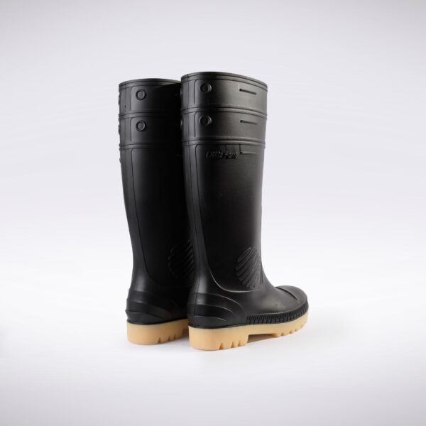 BOTAS CON PUNTA DE ACERO NEGRO/CREPE - DITTA FORTE - Imagen 2