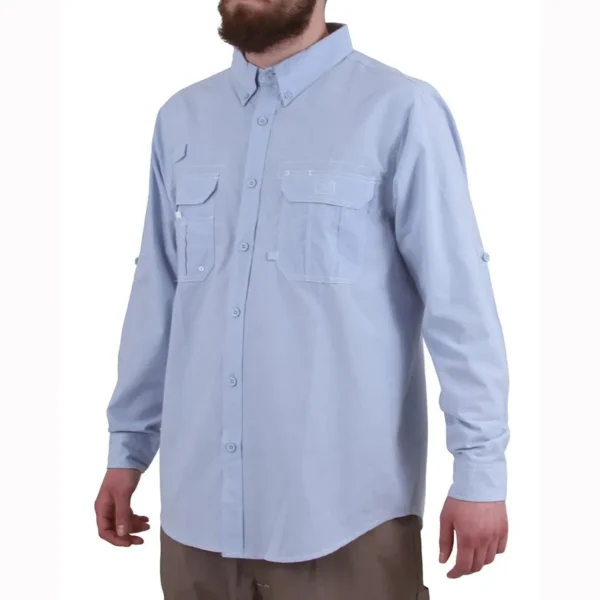 CAMISA HW DUCK DRY CELESTE - HARDWORK - Imagen 2