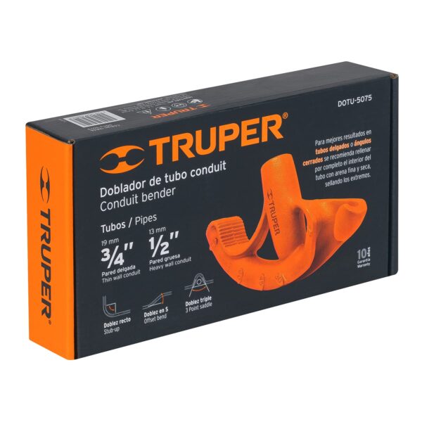 DOBLADOR DE TUBO CONDUIT 3/4" 12846 - TRUPER - Imagen 4