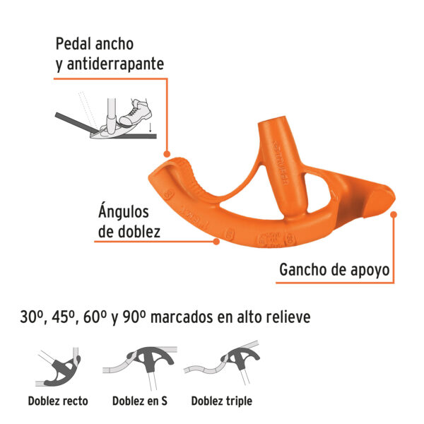 DOBLADOR DE TUBO CONDUIT 1" 12847 - TRUPER - Imagen 2