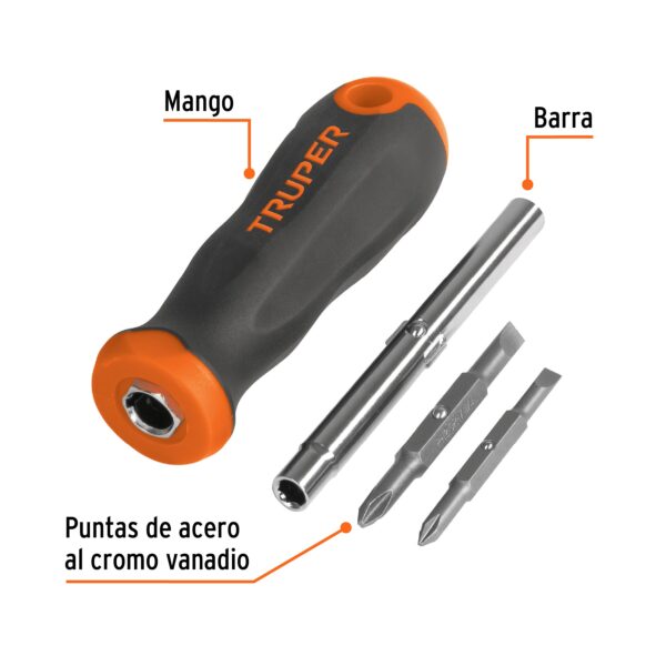 DESARMADOR C/ 2 PUNTERAS DOBLES 14200 - TRUPER - Imagen 4