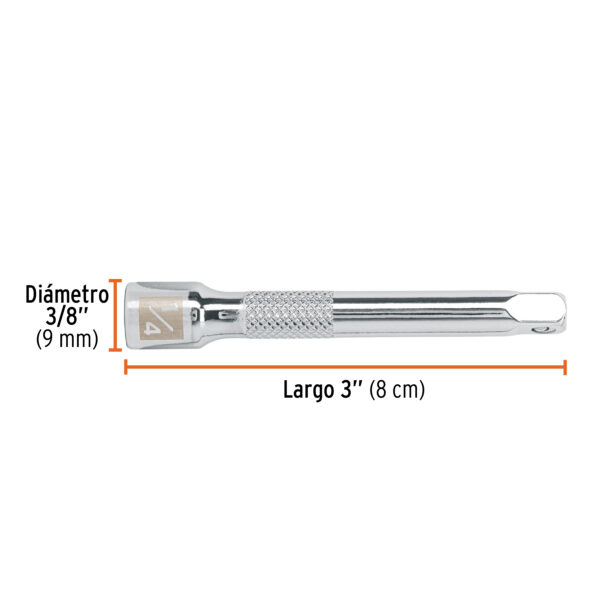 EXTENSIÓN DE 3" PARA RATCHET, ENCASTRE 1/4", 13218 - TRUPER - Imagen 2