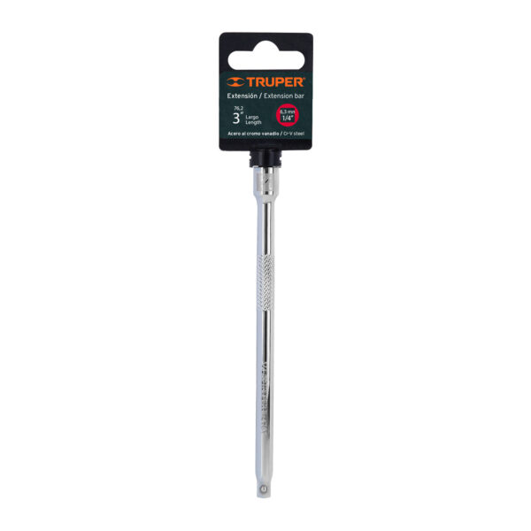 EXTENSIÓN DE 6" PARA RATCHET, ENCASTRE 1/4", 13915 - TRUPER - Imagen 4