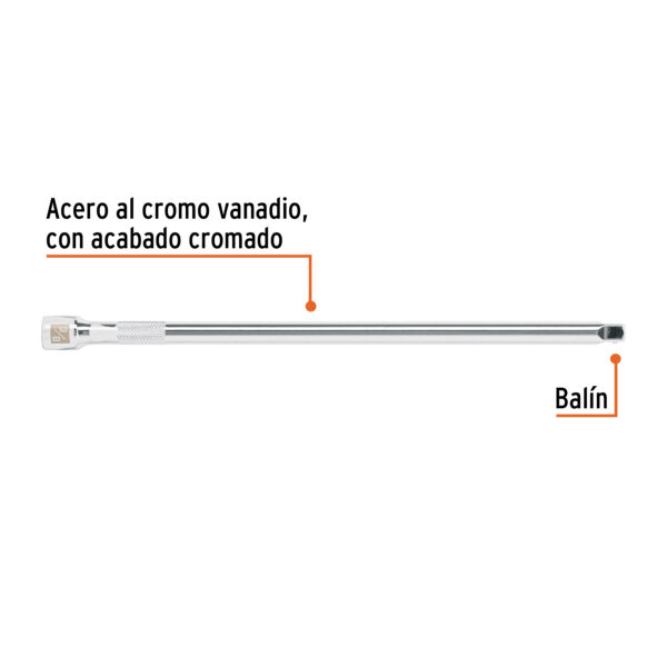 EXTENSIÓN DE 12" PARA RATCHET, ENCASTRE 3/8", 13667 - TRUPER - Imagen 3