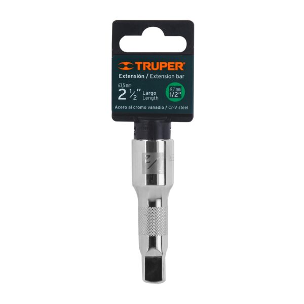 EXTENSIÓN DE 2 1/2" PARA RATCHET, ENCASTRE 1/2", 13414 - TRUPER - Imagen 4