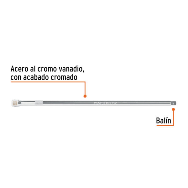 EXTENSIÓN DE 15" PARA RATCHET, ENCASTRE 1/2" 13918 - TRUPER - Imagen 3
