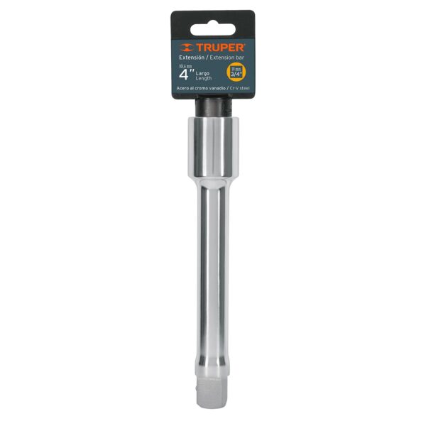 EXTENSIÓN DE 4" PARA RATCHET, ENCASTRE 3/4" 13902 - TRUPER - Imagen 4