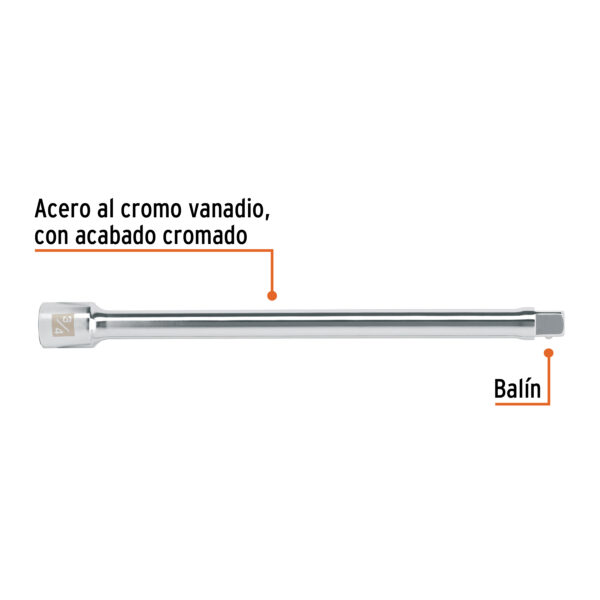 EXTENSIÓN DE 16" PARA RATCHET, ENCASTRE 3/4" 13906 - TRUPER - Imagen 3