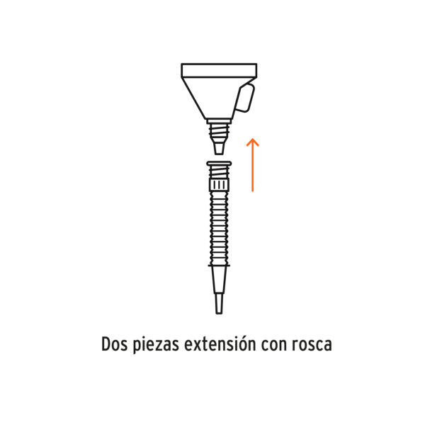 EMBUDO FLEXIBLE DE PLÁSTICO 500ML C/ FILTRO 11207 - TRUPER - Imagen 3