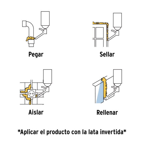 ESPUMA EXPANSIVA POLIURETANO 750ML 15305 - TRUPER - Imagen 3