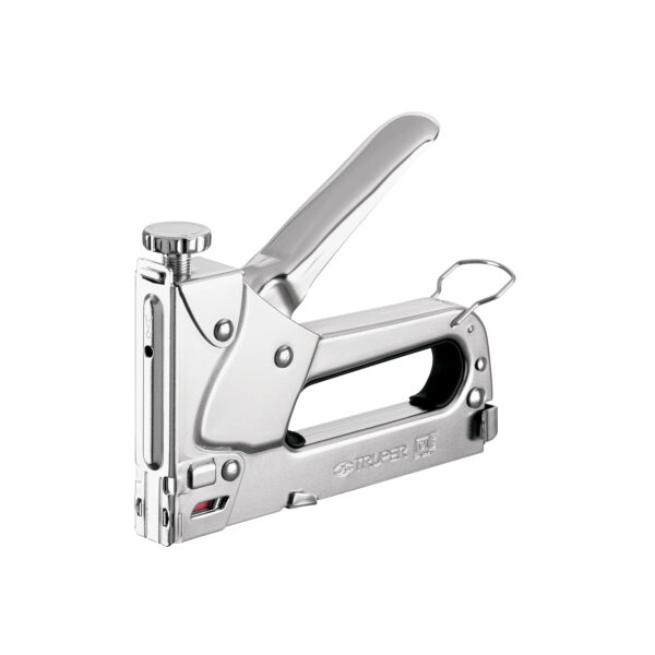 ENGRAMPADORA TIPO PISTOLA 1/4" - 3/8", INCLUYE 200 GRAPAS, 17963 - TRUPER