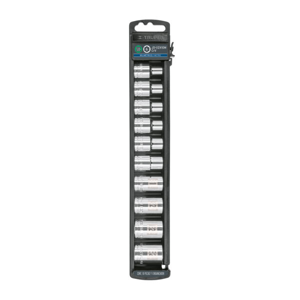 JUEGO DE 10 DADOS TORX  ENCASTRE 1/2" 10026 - TRUPER