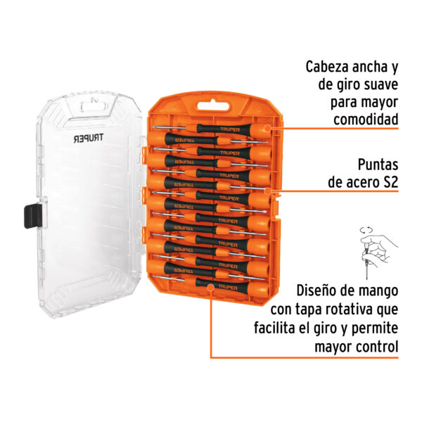 JUEGO DE 15 DESARMADORES DE JOYERO 14205 - TRUPER - Imagen 3
