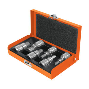 JUEGO DE 6 DADOS PUNTA HEXAGONAL MM, ENCASTRE 1/2", 13926 - TRUPER