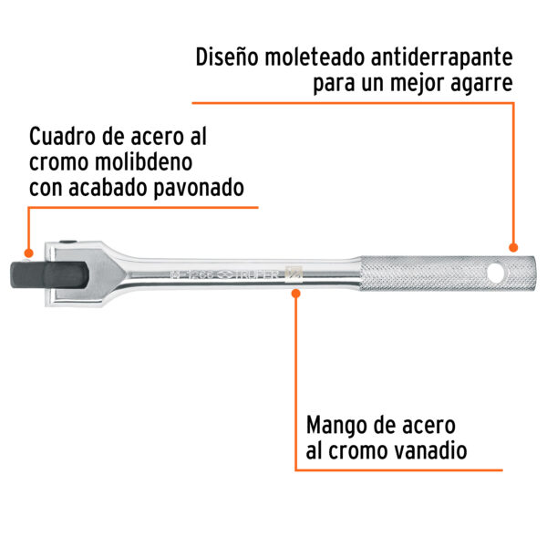 PALANCA ARTICULADA DE 10", ENCASTRE 1/2" 13922 - TRUPER - Imagen 3