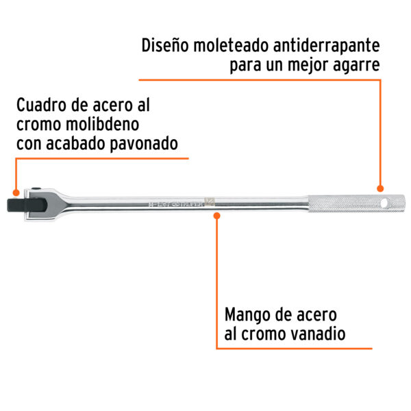 PALANCA ARTICULADA DE 15", ENCASTRE 1/2" 13923 - TRUPER - Imagen 3