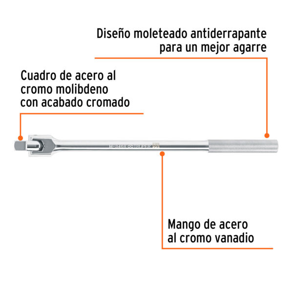 PALANCA ARTICULADA DE 20", ENCASTRE 3/4" 13908 - TRUPER - Imagen 3