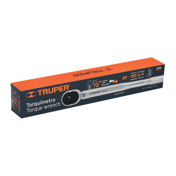 TORQUÍMETRO DE GOLPE, ENCASTRE 1/2", 20-150LB, 13568 - TRUPER - Imagen 5