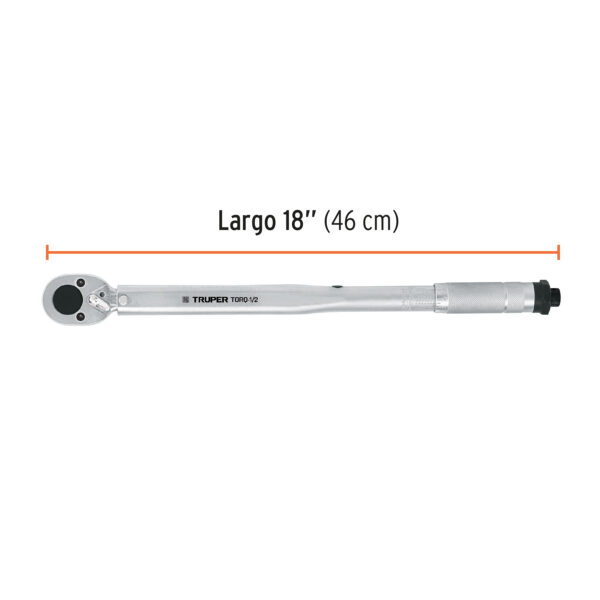 TORQUÍMETRO DE GOLPE, ENCASTRE 1/2", 20-150LB, 13568 - TRUPER - Imagen 2